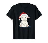 Répandez de la joie avec un chapeau de Père Noël amusant en agneau T-Shirt