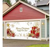 Répandez la de Noël avec notre bannière de garage La fête dans votre maison ! (A, 400x180cm)