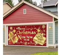 Répandez le bonheur de Noël avec une superbe bannière de garage La fête dans votre maison (B, 400 x 180 cm)