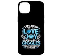 Répandre la Joie de l'amour Beaucoup de rires Syndrome d'Angelman Coque pour iPhone 14 Plus
