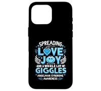 Répandre la Joie de l'amour Beaucoup de rires Syndrome d'Angelman Coque pour iPhone 16 Pro Max
