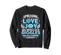 Répandre la Joie de l'amour Beaucoup de rires Syndrome d'Angelman Sweatshirt