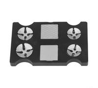 Réparateur de pointe de queue de billard 7 en 1 - Correcteur de pointe de billard, façonneur, pour détecteur de radian et outil de polissage pour l'entretien de la queue, plastique, 8,6 x 5,4 cm, noir