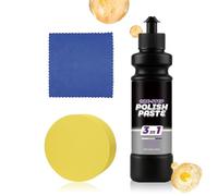 Réparateur de Rayures Auto,Kit De Pâte De Retrait Des Rayures Pour Automobile - Kit De Polissage À Haut Brillant - Pour Camping-Car Bateau Véhicules Marins Automobile Camion Pare-Chocs Porte