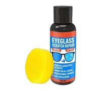 Réparateur de Rayures pour Lunettes - Cire Réparatrice Éliminant La Brume | Kit de Suppression de Rayures avec Éponge | pour Usage en Intérieur et Extérieur École Bureau Voyage