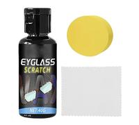Réparateur de Rayures pour Verres de Lunettes Nettoyant À Pâte À Polir | Kit De Réparation 40 g Pour Lunettes Avec Éponge Et Chiffon Pour Maison Bureau Écran Téléphone Vitre Voiture