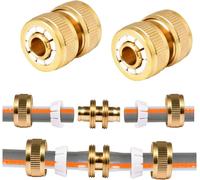 Réparateur De Tuyau D'Arrosage 13 Mm, Raccord De Tuyau De Descente, Solution Rapide Extension Du Connecteur, Réparation Rapide(2Pack)
