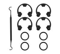 Réparation de joint adoucisseur d'eau avec 4 clips | 4 joints toriques en caoutchouc et goupille de crochet 7337571 7170288 pour une fixation facile