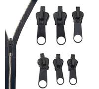 Réparation de la tête de fermeture éclair | 6 accessoires de tête de fermeture éclair robustes - Kit de réparation de curseur de fermeture éclair multifonctionnel de remplacement d'extracteur de ferme