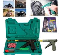 Réparation de pneus Glorivox Rapid Plug 2.0, nouveau Kit de bouchons de pneu Rapidplug, avec bouchon champignon for les crevaisons et les crevaisons des pneus des voitures (Color : Green)