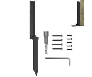 Réparation De Poteau De Clôture - Outil De Remplacement À Pointe Épaisse, Piquet Métallique Facile Et Rapide À Installer, Matériel De Support Robuste, Élément De Clôture De Protection De Pelouse,