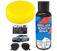 Réparation de rayures pour lunettes, nettoyage en profondeur professionnel, 30 g | Nettoyant pour lentilles, restaurateur de pâte, pour protection de brillance, entretien d'entretien, lunettes de