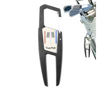 Réparation de terrain de golf bouton d'outil de divot en métal pliable et marqueur de balle de golf pratique pour les golfeurs terrain de golf corde est petite et légère réparation de terrain de vague