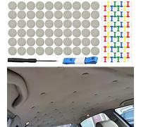 Réparation De Toit De Voiture, 60 pcs Retenue De Rivet Fixe, Bouton De Toit Fixation Tissu Vis Réparation De Toit Boucle De Capuchon pour Toutes Les Voitures