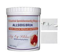 Réparation de trou de remplissage de mur - Pâte de remplissage imperméable 500g | Mastic renforcé de fibres pour fissures et trous, pâte de réparation résistante aux intempéries pour béton, bois et mé