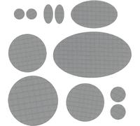 Réparation de vêtements pour vestes, tentes, vêtements d'extérieur, 11 pièces de réparation, patchs de réparation autocollants et imperméables en nylon/polyester, 1 cm/1 cm/2 cm/5 cm/4 cm/8 cm/1,5 cm