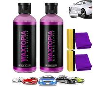 Réparation de voitures WAXTOPIA, Remover de voiture Qinux Waxtopia, retirer tout en minutes, réparer les rayures, une couche durable, une peinture automobile pour tous les véhicules,2Pcs