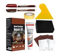Réparation des rayures de sol en bois - 25 g - Stylo de peinture à séchage rapide - Marqueur à bois pour réparation de meubles - Pour porte, table, couloir, cuisine, couloir, plinthe, plan de travail
