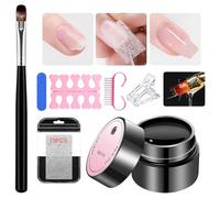 Réparation d'Ongles Fendus,Gel Colle 5g Pinceau Pince à Ongles | Gel Protection Réparation Ongles avec Lime Pinceau pour Filles - Abîmés Cassés Fendus - Manucure Soin Quotidien - Lime S