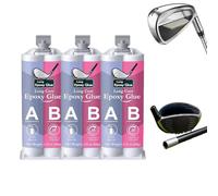 RéParation éPoxy Pour Clubs De Golf, à Prise Longue 60 Ml, Transparent Et Durable Rapide La Des Manches, TêTes Grips Golf