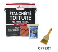 Réparation étanchéité tuile gouttière cheneau trou fissure souche cheminée ardoise ARCAFILM PACK Ardoise Kit jusqu'à 1.5 m²