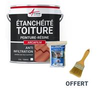 Réparation étanchéité tuile gouttière cheneau trou fissure souche cheminée ardoise ARCAFILM PACK Blanc Kit jusqu'à 1.5 m²