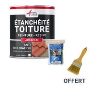 Réparation étanchéité tuile gouttière cheneau trou fissure souche cheminée ardoise ARCAFILM PACK Pierre de taille Kit jusqu'à 0.5 m²