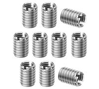 Réparation Insérer,10 PCS Insert Fileté Métal Insert Fileté Bois M10-1,5 à M8-1,25 Manchon Réduction Écrou Inserts Filetés Écrous à Visser Inox 304 pour Fixation Meubles