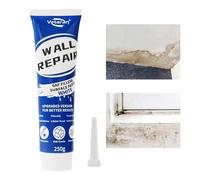 Réparation murale - Mastic mural , crème d'agent de réparation, pâte de patch à séchage rapide, remplissage de peinture blanche, amélioration de la maison, tube avec grattoir pour trous