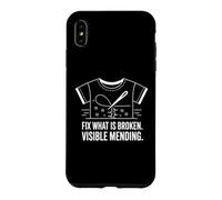 Réparation Visible : ce Qui est Un Art de Couture cassé Coque pour iPhone XS Max