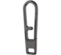 Réparation Zipper Puller Alliage pour robuste Réparation Zipper | Résistance pour usure supérieure, finition noire élégante, curseur métal lisse, idéal réparation urgente(Black)
