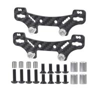 Réparations RC Pour Tamiya Pour TT02 TT02D TT02R TT02T 1/10 Support D'amortisseur Avant Arrière En Fibre De Carbone Voiture RC Pièces De Mise À Niveau