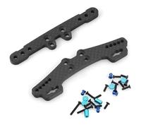 Réparations RC Pour Tamiya XV01 XV-01 1/10 54452 54453 Support D'amortisseur Avant Et Arrière En Fibre De Carbone Voiture Télécommandée Pièces Et Accessoires De Mise À Niveau(FR)