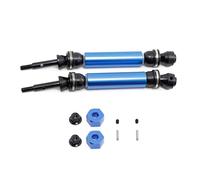 Réparations RC Pour Traxxas Pour Slash Pour Rustler Pour Stampede Pour Hoss Pour VXL 4X4 2WD 1/10 2 Pièces Arbre Transmission Arrière CVD Métal Pièces Voitures Radiocommandées(Blue)