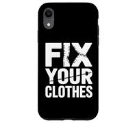 Répare Tes Vêtements Fix Your Clothes Slow Fashion Coque pour iPhone XR