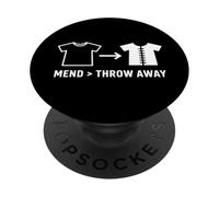 Répare Tes Vêtements Mend Throw Away Slow Fashion PopSockets PopGrip Adhésif