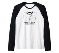 Réparez ce Qui est cassé et Visible pour réparer Les vêtements Manche Raglan