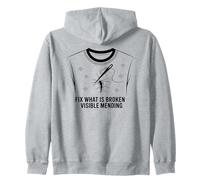 Réparez ce Qui est cassé et Visible pour réparer Les vêtements Sweat à Capuche