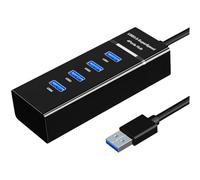 Répartiteur 4 ports USB multifonction 4 ports Plug & Play ABS Dock pour une connexion simplifiée Connecteur de lecteur