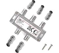 Répartiteur 4 Voies BK Câble Repartiteur d'antenne TV Antenne Satellite pour TNT télévision par câble Sat dvbs dvbs2 DVBT dvbc numérique Full HD TV Distributeur Opensys separateur