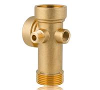 Répartiteur 5 voies en laiton 1" IG/AG, 5 voies de raccordement à l'eau DN25 vers DN13 1/4" IG/AG 70 mm pour pressostat, manomètre, station d'eau domestique, pompe de jardin