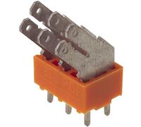 Répartiteur à languette mâle 6.3 x 0.8 mm Weidmüller PCF 5.00/15/135 3.5SN OR BX 9511920000 135 ° partiellement isolé orange