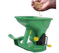 Répartiteur à manivelle - Réservoir léger de 1,5 l - Outil de distribution de semences portable pour une utilisation efficace du jardin - Distributeur manuel réglable pour femme - Engrais à gazon