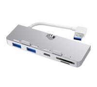 répartiteur adaptateur à 3 ports USB 3.0 Hub en alliage aluminium, avec lecteur de carte SD/TF et type-c pour ordinateur iMac 21.5 27 PRO Slim