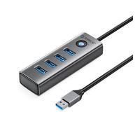 Répartiteur adaptateur hub PDD4U-U3 4x USB-A - gris
