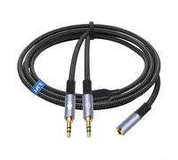 Répartiteur audio, câble adaptateur double sortie 3,5 mm pour écouteurs, écouteurs, partage de son pour appareils de musique (1 mètre)