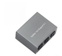 Répartiteur audio numérique 1 x 3 SPDIF Optique Triple adaptateur pour PS4 | Pour Xbox | TV et | Prend en charge Dolby AC3/Pour DTS/LPCM 2.0 | Portée de transmission de 40 m | et