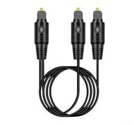 Répartiteur audio numérique optique pour home cinéma 1 entrée 2 sorties compatible avec plusieurs appareils, y compris les PC et les lecteurs (1 mètre)