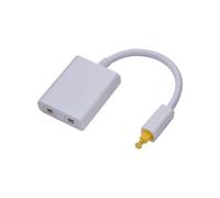 Répartiteur Audio Optique Numérique SPDIF Adaptateur Répartiteur Toslink 2 Voies 1 Entrée 2 Sorties Répartiteur de Câble à Fibre Optique SPDIF