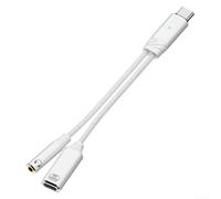 Répartiteur audio USB C compact 12 cm de longueur 100 W pour pd Compact | Corps en alliage d'aluminium robuste, dissipation de la chaleur, utilisation quotidienne, design sans nœuds